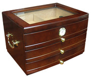 Dark Mahogany Finish Cigar Humidor - Figaro 1943