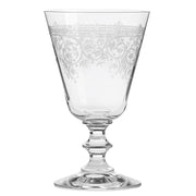 Etched Crystal Goblets 8 Ounce Set of 6 - Figaro 1943