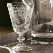 Etched Crystal Goblets 8 Ounce Set of 6 - Figaro 1943