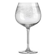 Etched Crystal Wine Glasses Set of 6 - Figaro 1943